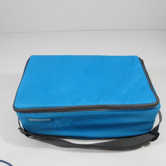 Case Logic 2 Sided Audio Cassette Tape Carry Case 60 Tape Capacity Blue VTG - Picture 4 of 10